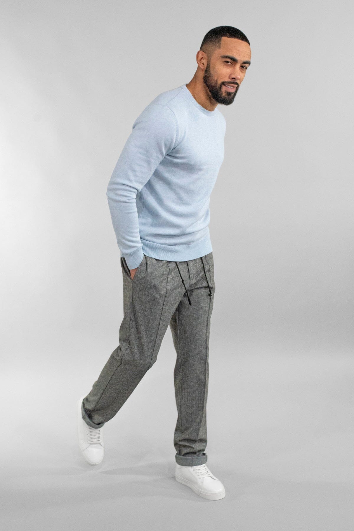 Blue Marlyn Crewneck Jumper - Jumpers - - THREADPEPPER
