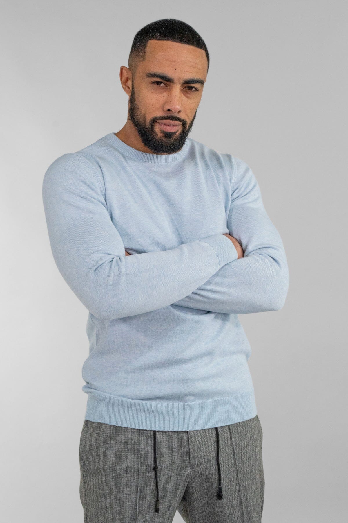 Blue Marlyn Crewneck Jumper - Jumpers - - THREADPEPPER