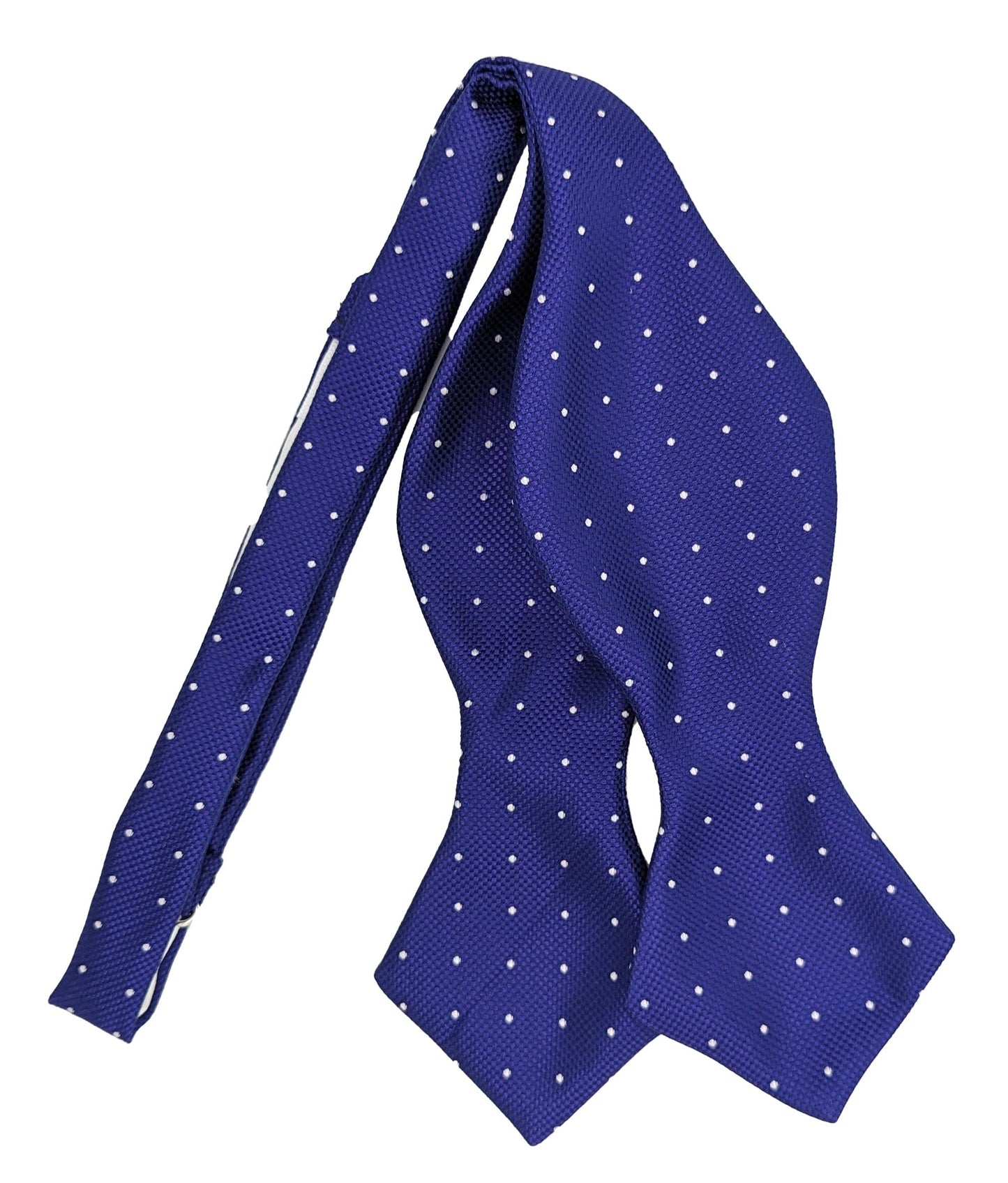 Blue Spot Diamond Point Self-Tie Bow Tie - LIMITED EDITION - Bow Ties - - THREADPEPPER