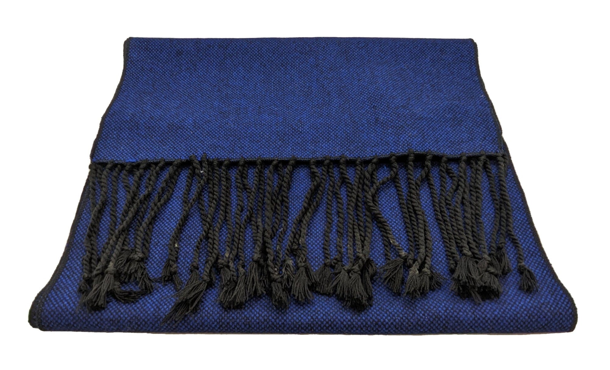 Blue Tweed Scarf - Scarves - - THREADPEPPER
