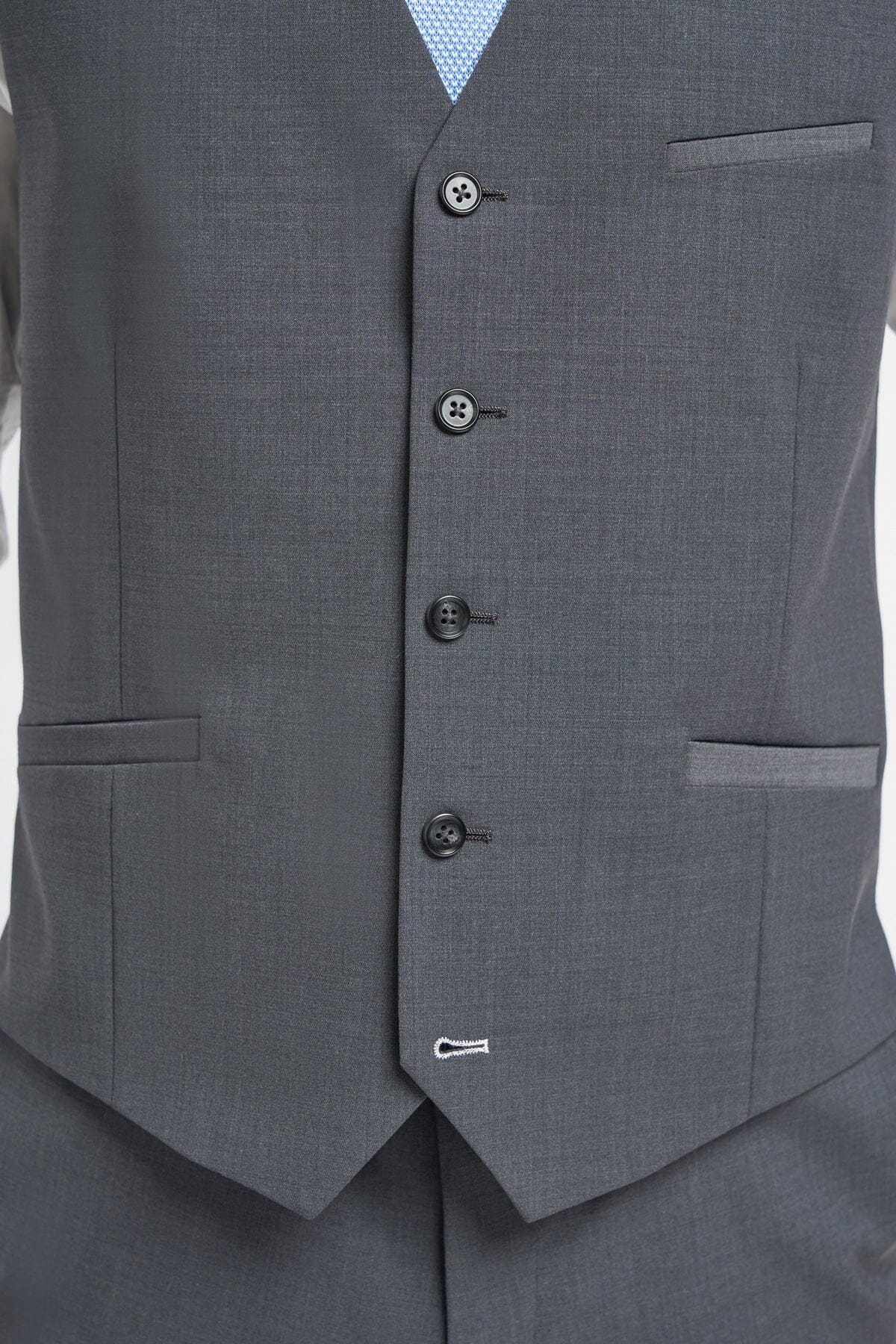 Bond Charcoal 3 Piece Suit - Suits - 