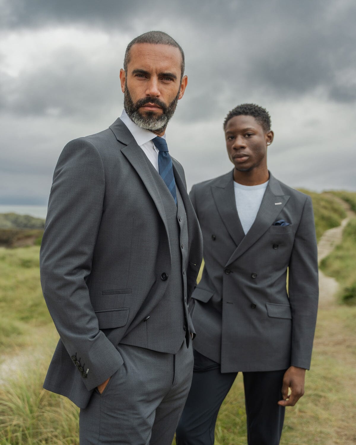 Bond Charcoal 3 Piece Suit - Suits - 