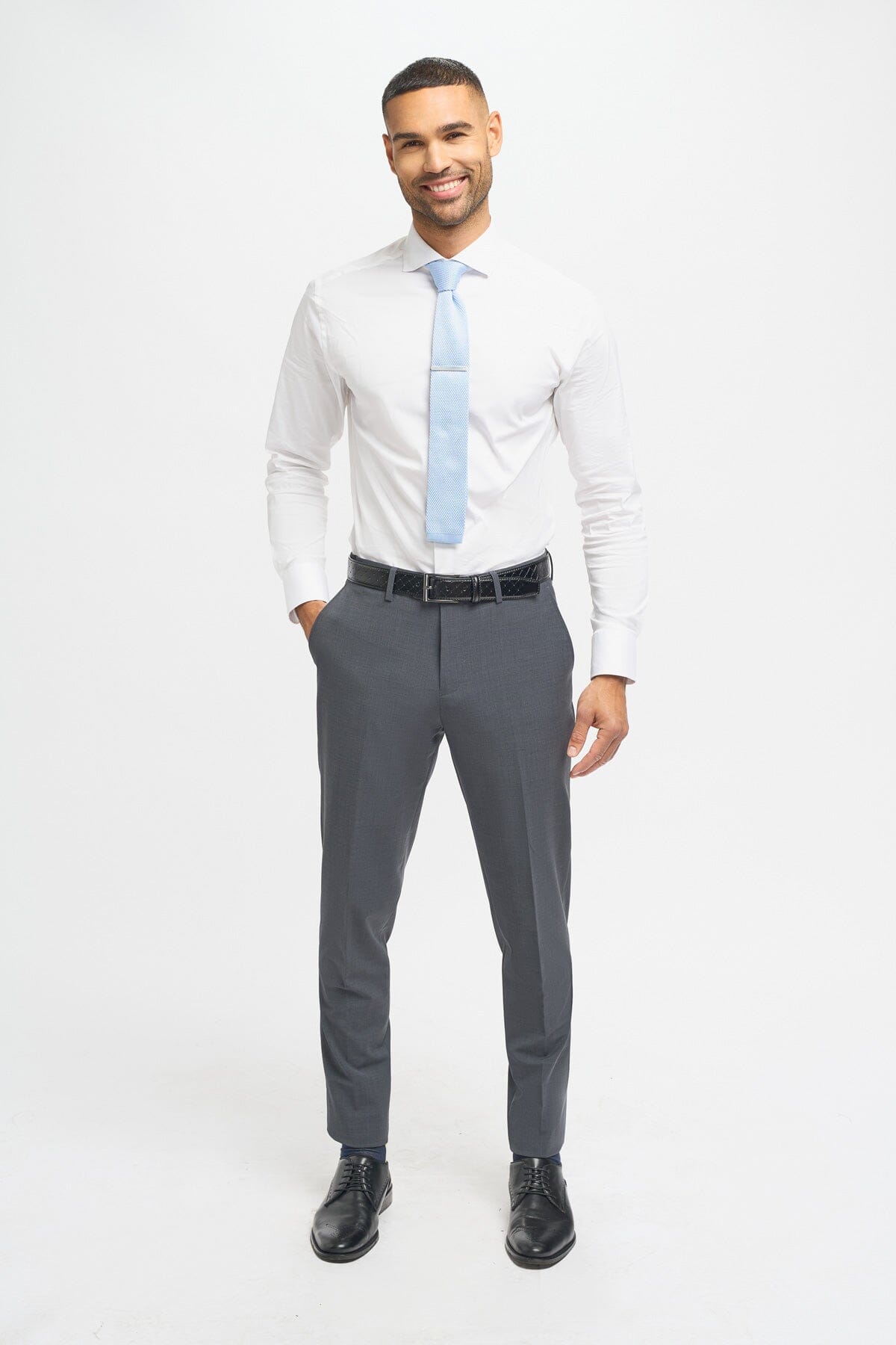 Bond Charcoal 3 Piece Suit - Suits - 