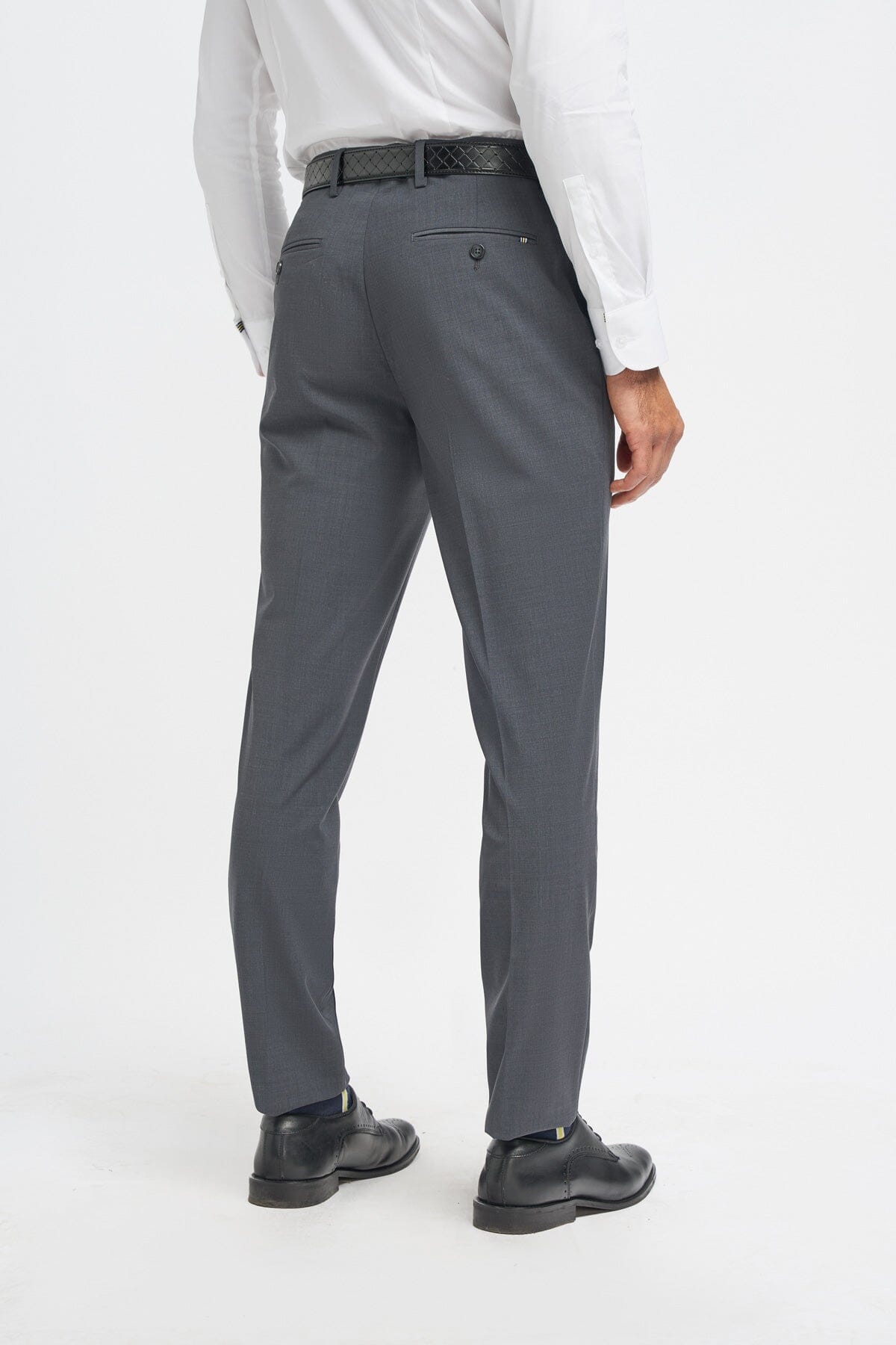 Bond Charcoal 3 Piece Suit - Suits - 