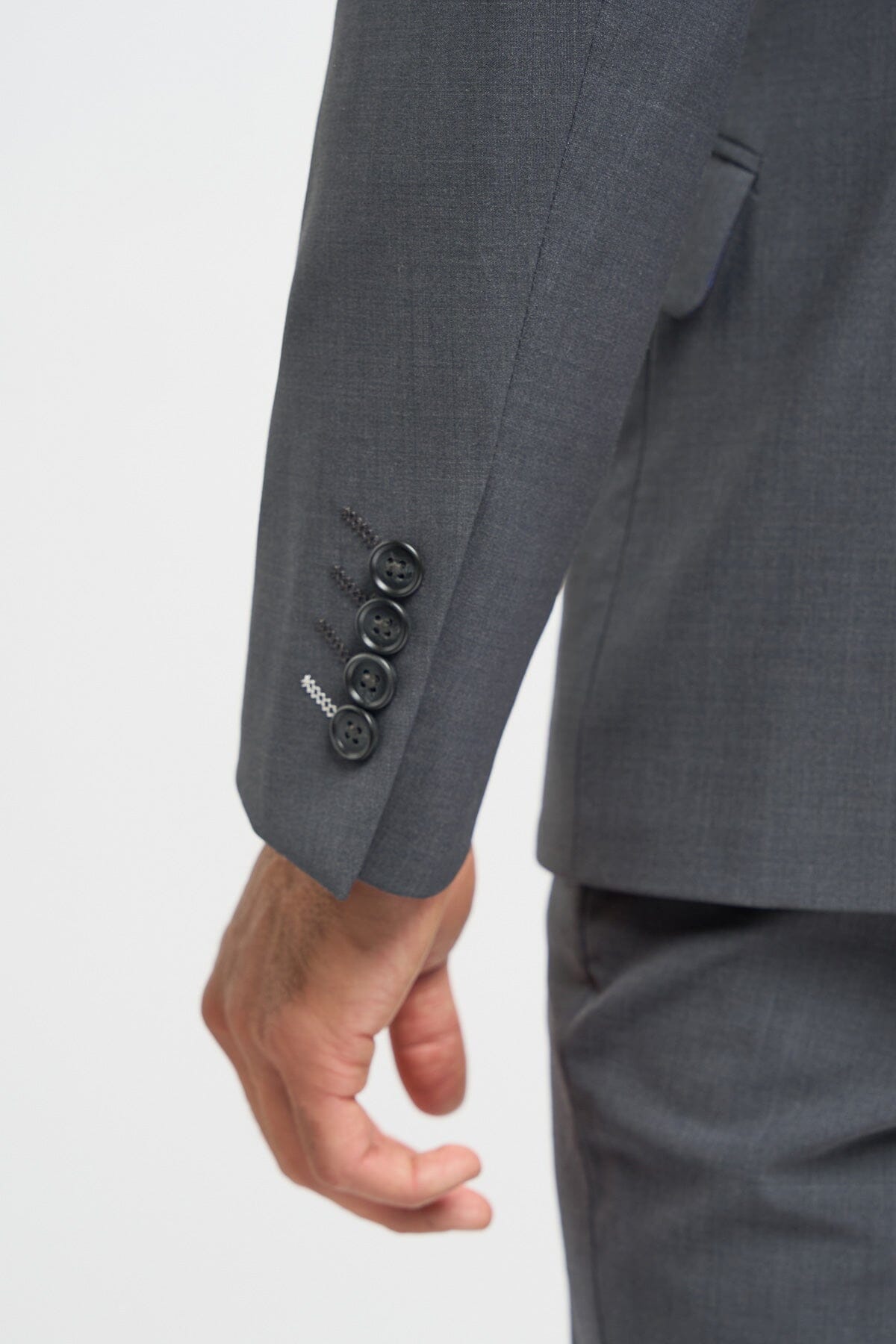Bond Charcoal 3 Piece Suit - Suits - 