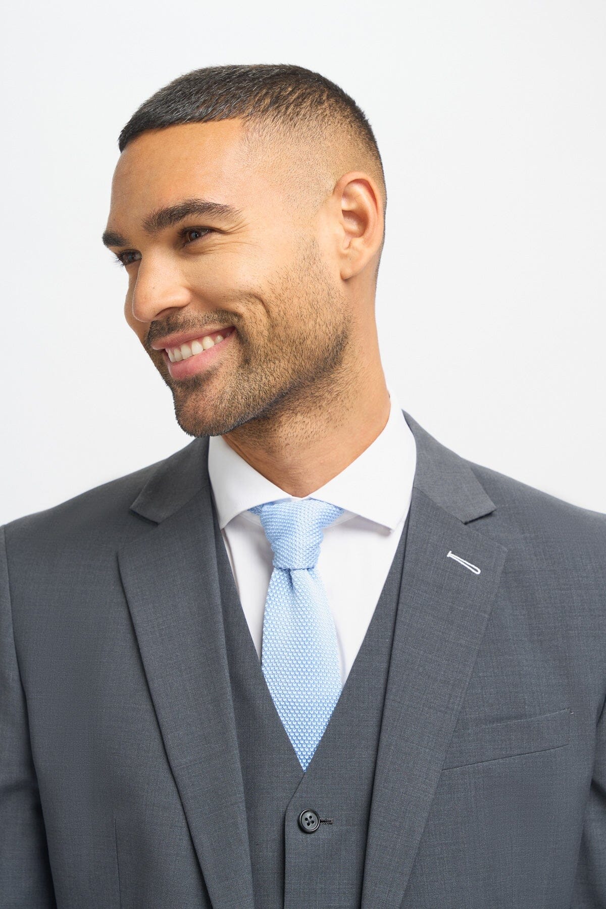Bond Charcoal Suit Swatch - Swatch - 