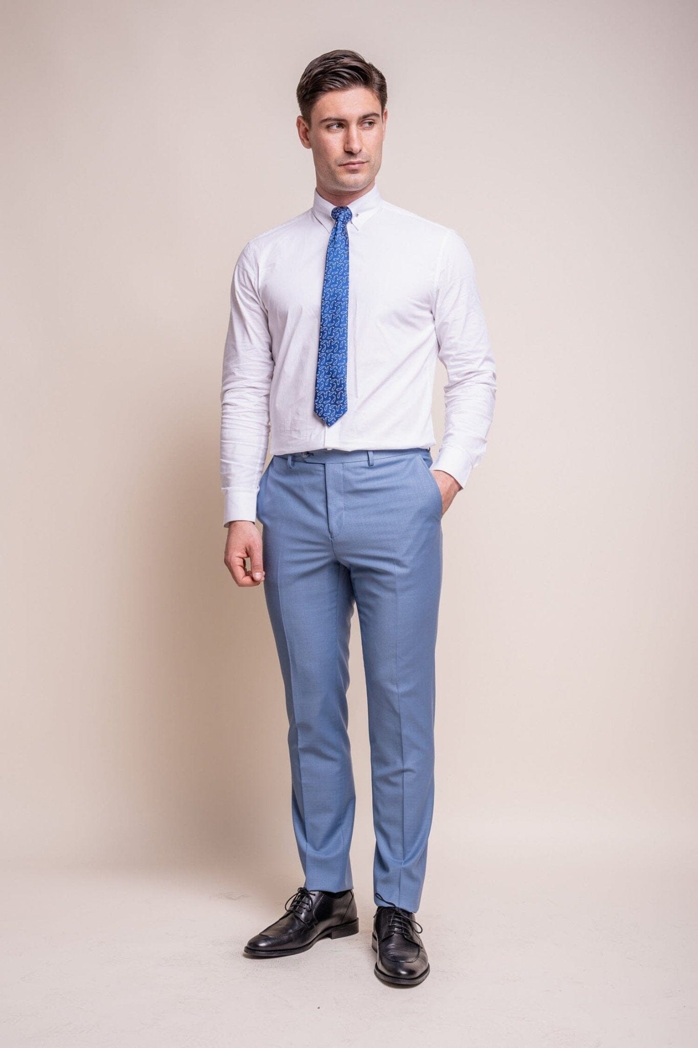 Bond Ocean Blue 2 Piece Suit - Suits - 