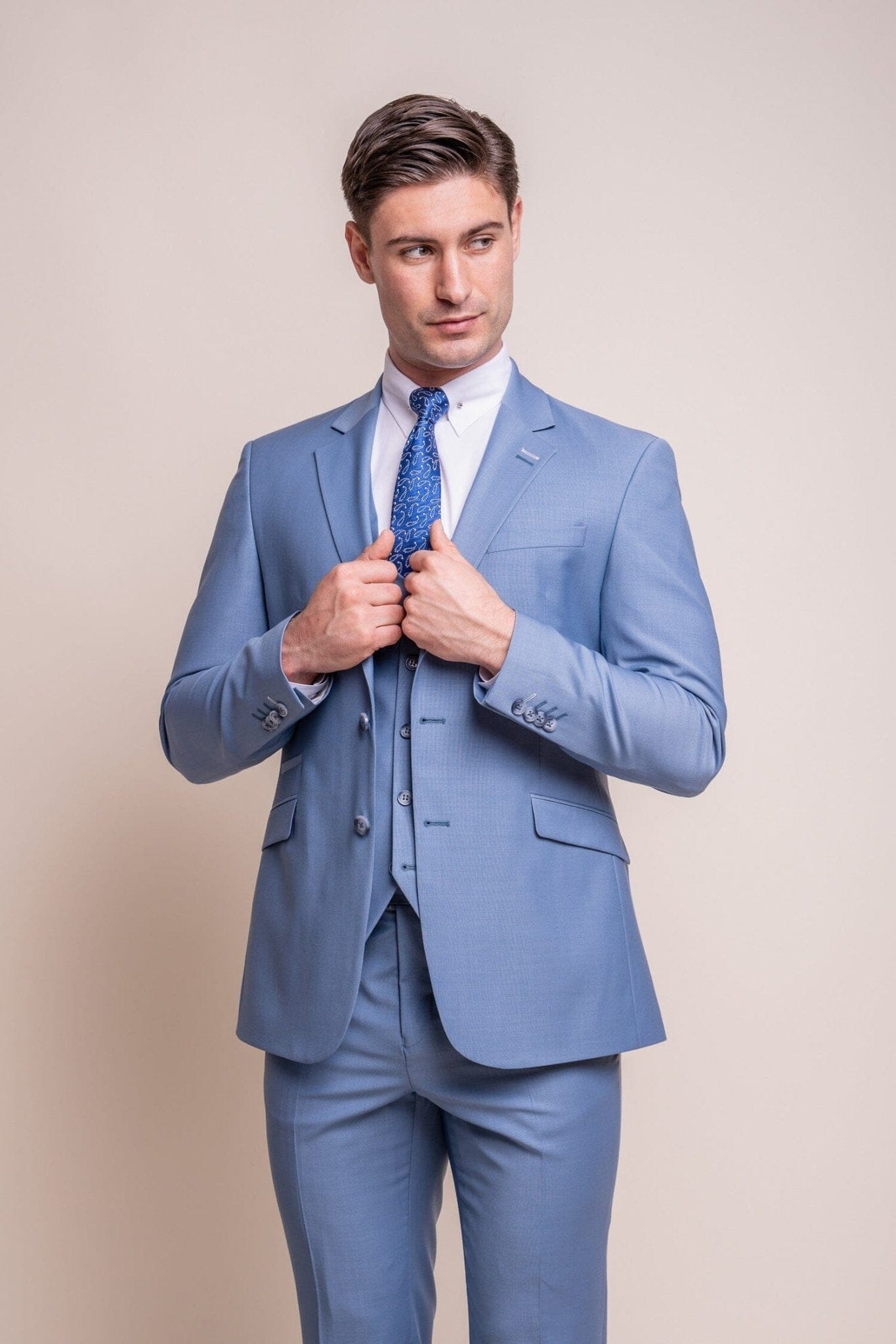 Bond Ocean Blue Suit Swatch - Swatch - 