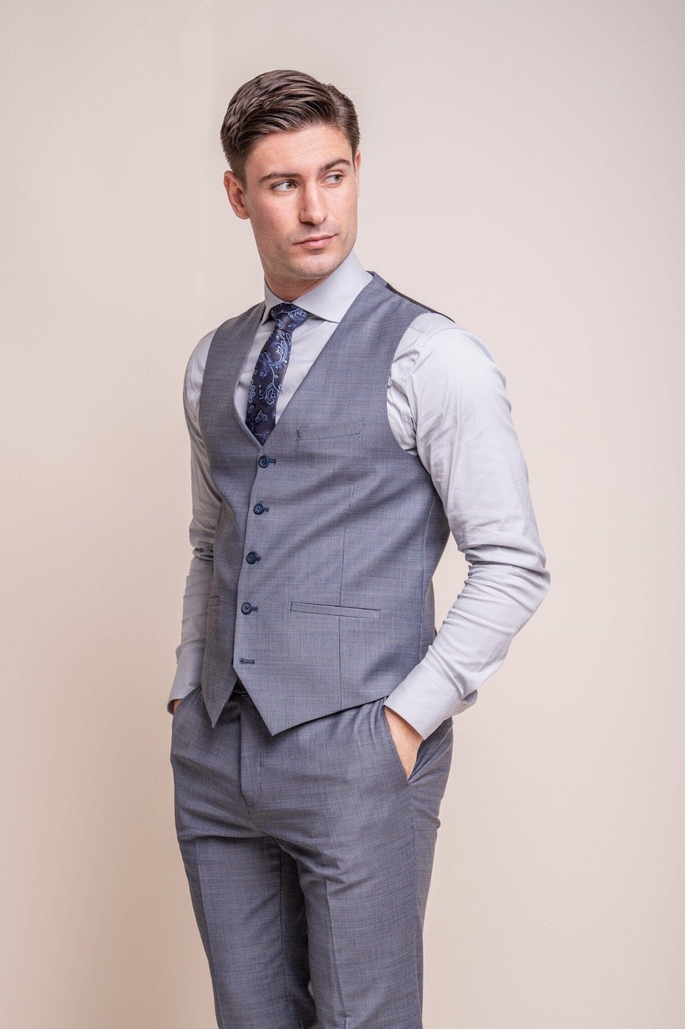 Bond Puppy Tooth 3 Piece Suit - Suits - 