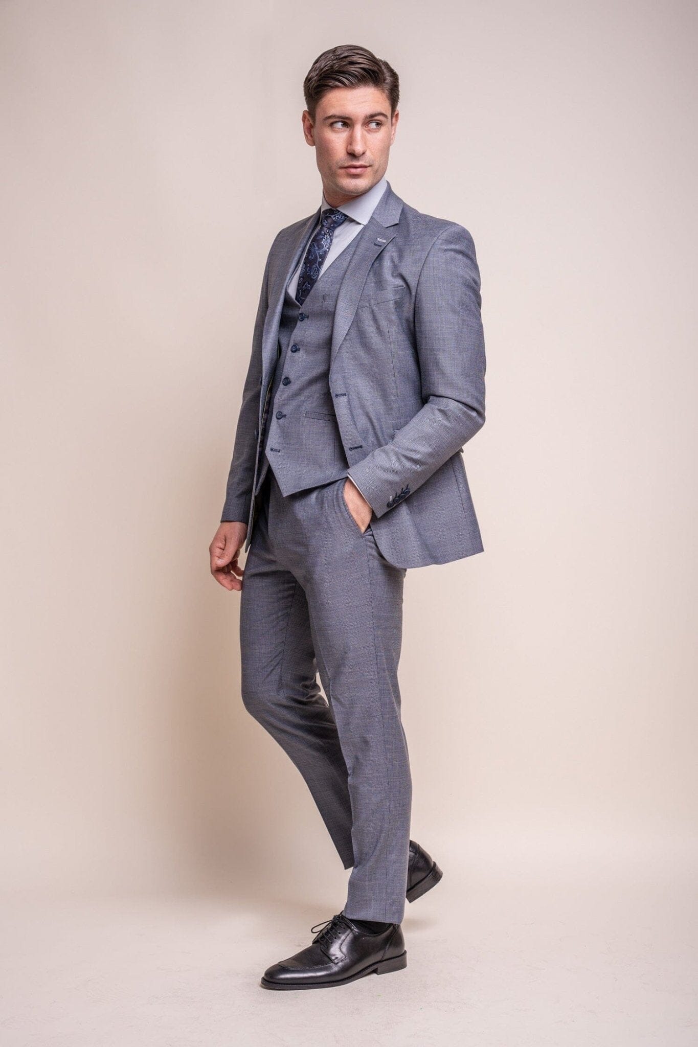 Bond Puppy Tooth 3 Piece Suit - Suits - 
