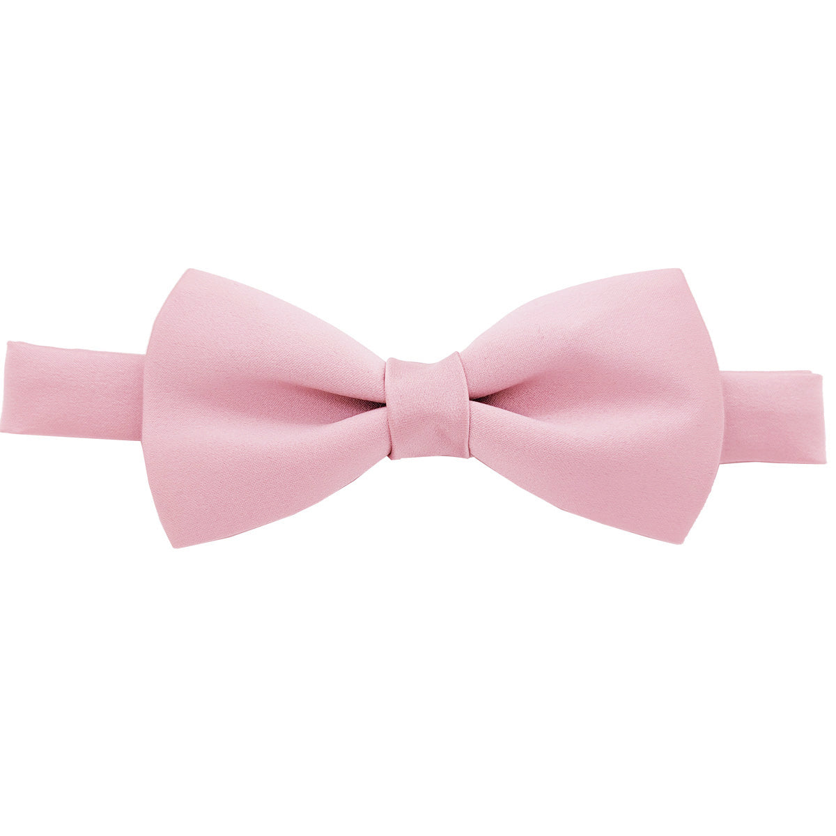 Clearance - Suede Pink Pre-Tied Bow Tie