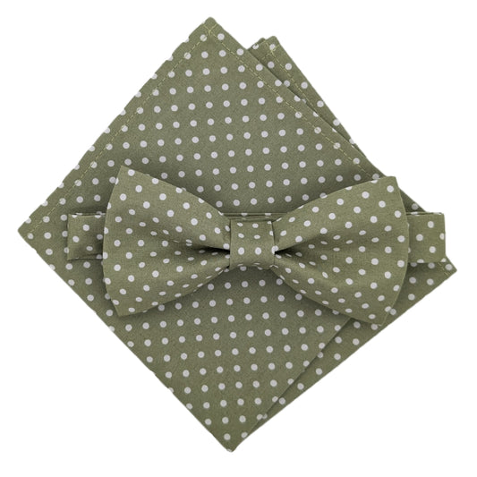 Sage Spot Bow Tie