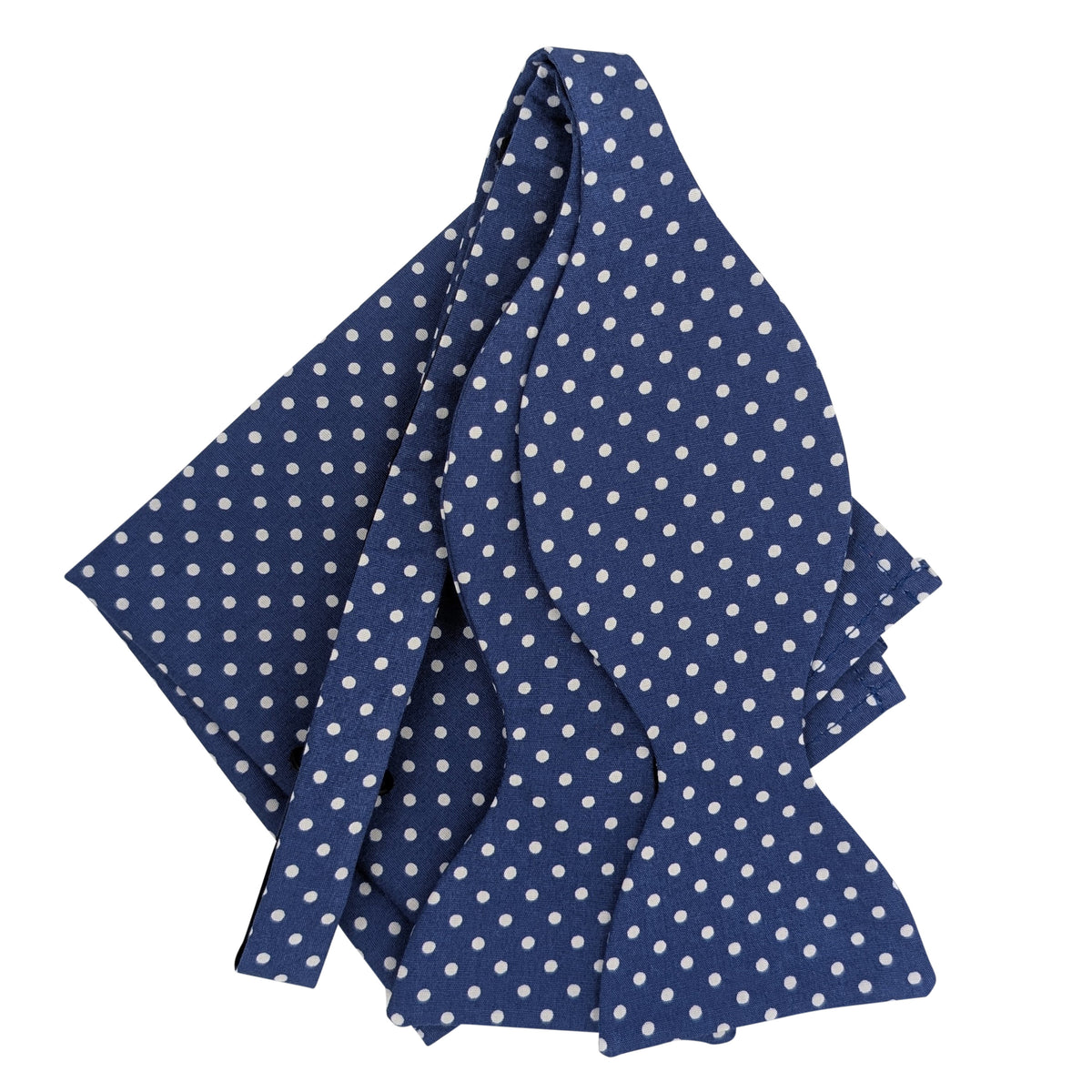 Blue Spot Bow Tie