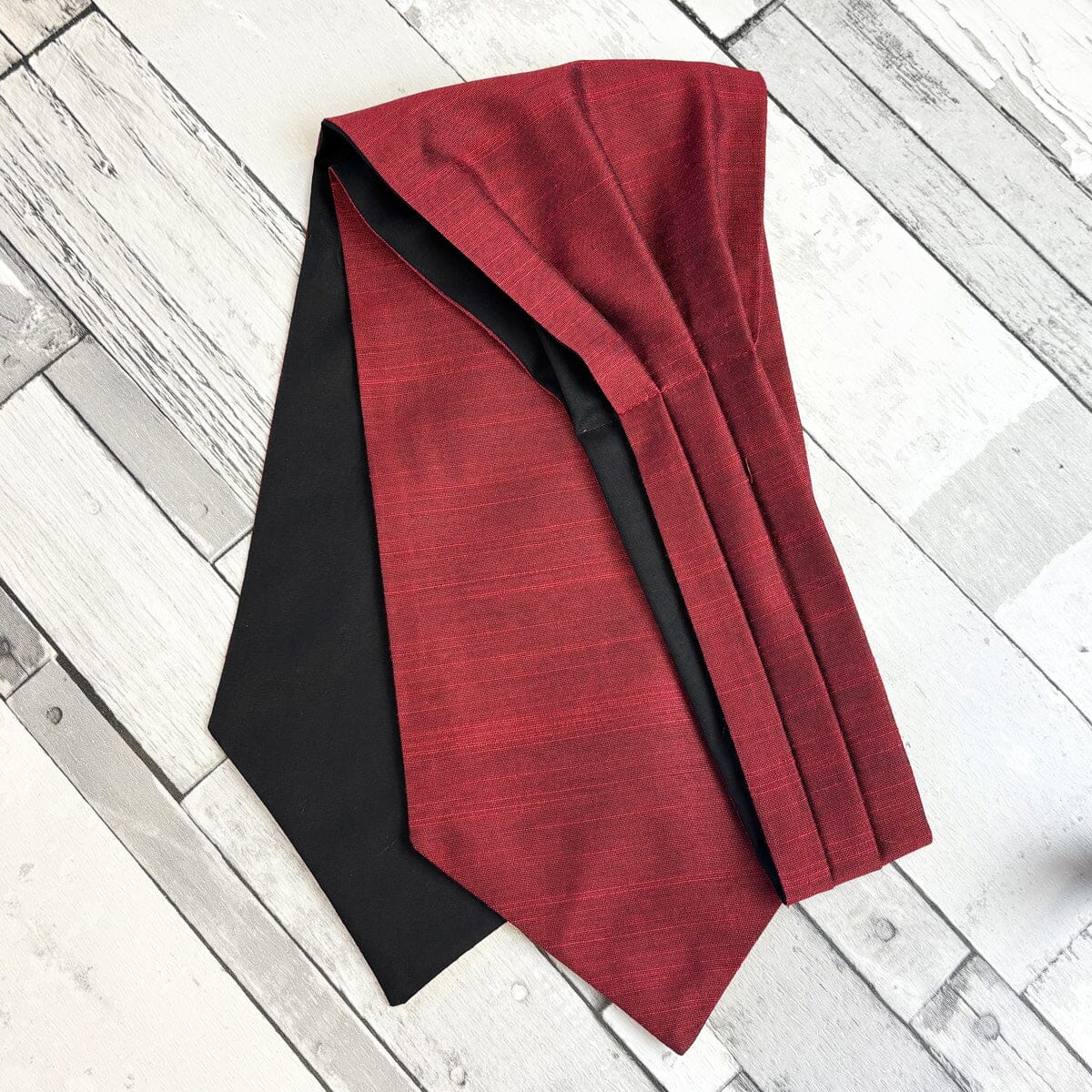 Cardinal Red Dupion Cravat - Cravats - 