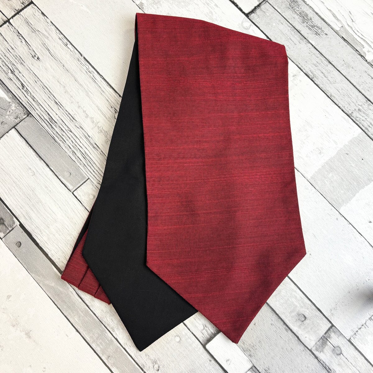 Cardinal Red Dupion Cravat - Cravats - 