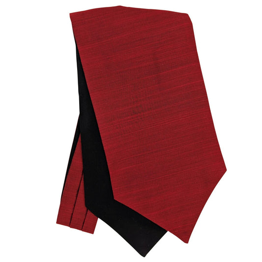 Cardinal Red Dupion Cravat - Cravats - 