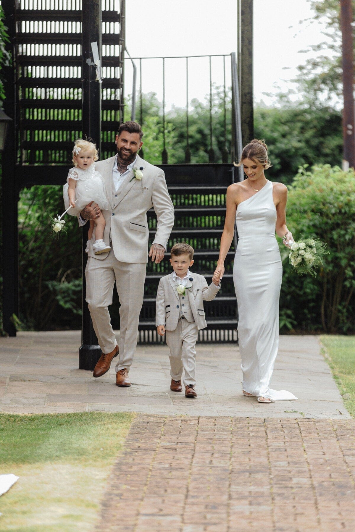 Caridi Beige 3 Piece Suit - Suits - 