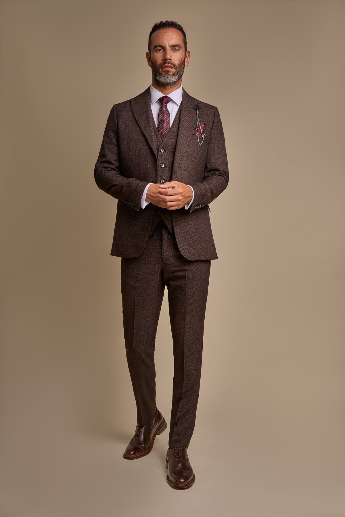 Caridi Brown Suit Swatch - Swatch - 
