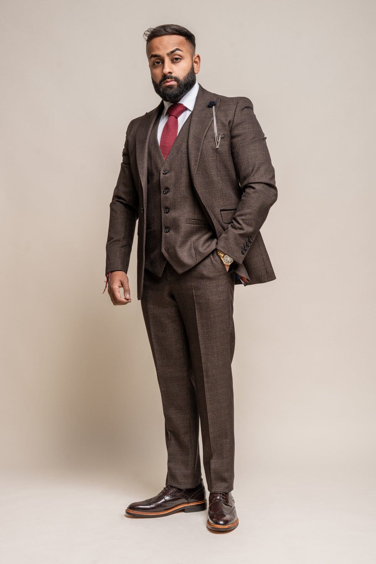 Caridi Brown Suit Swatch - Swatch - 