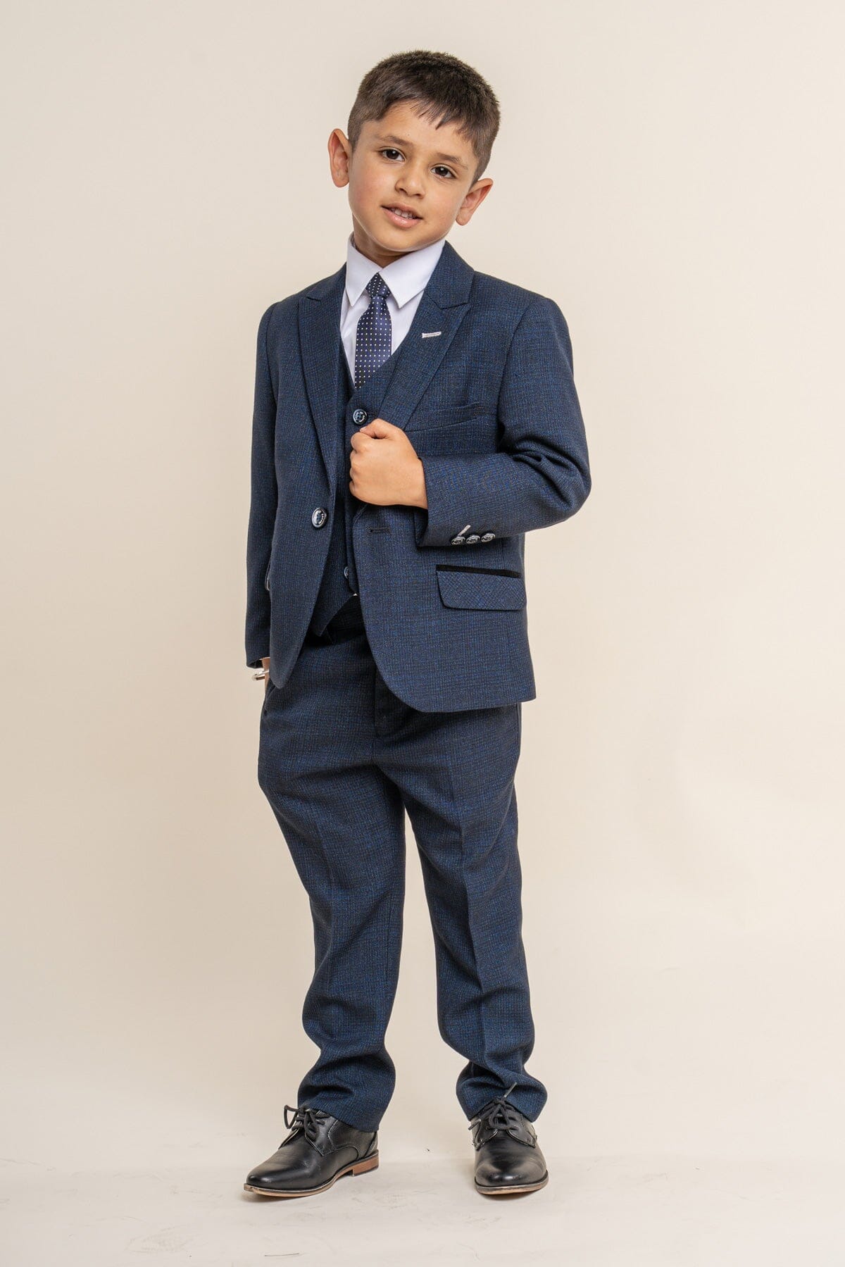 Caridi Navy Boys 3 Piece Suit - Childrenswear - 1 