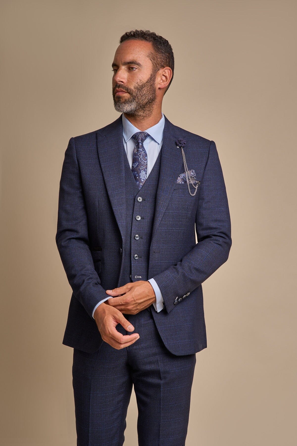 Caridi Navy Jacket - Blazers & Jackets - 