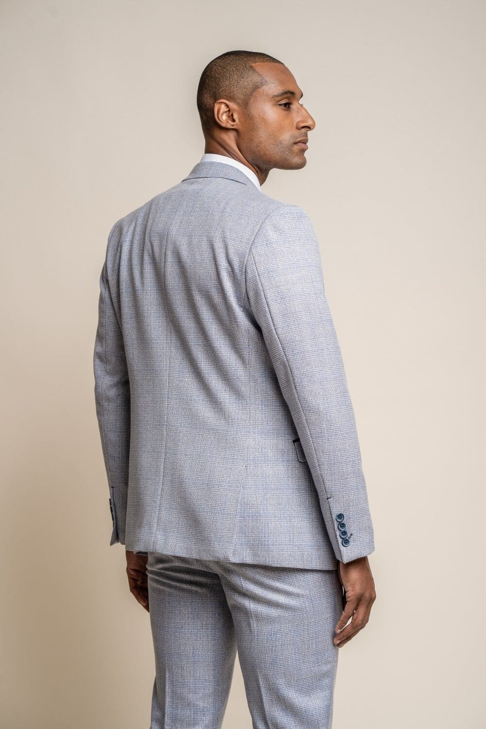 Caridi Sky Blue 3 Piece Suit - Suits - 