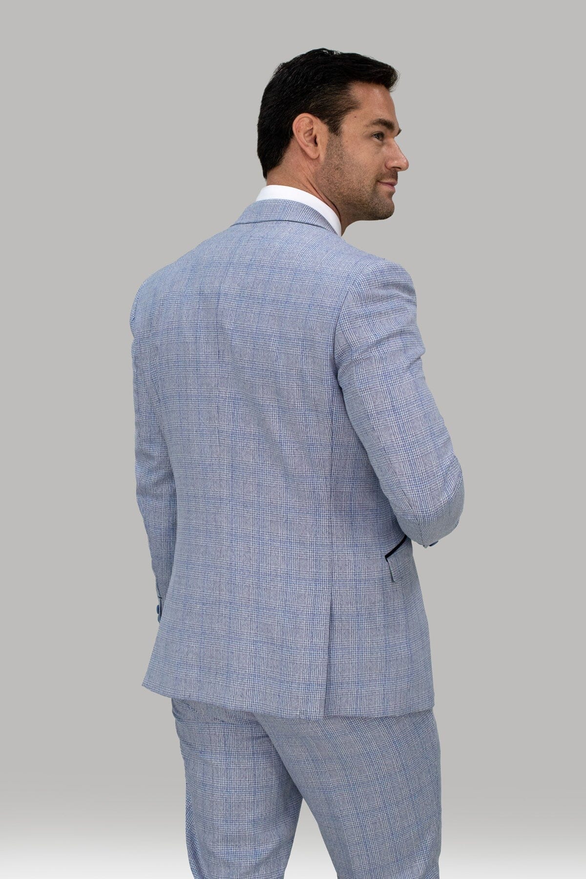 Caridi Sky Blue 3 Piece Suit - Suits - 