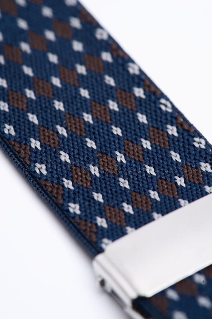 Cavani Classic Elastic Braces - Braces - Patterned Navy 