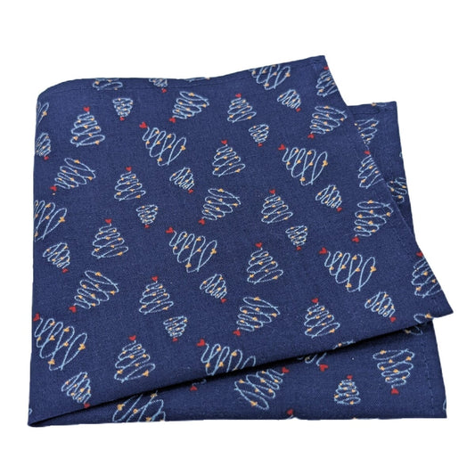 Christmas Tree Swirls Pocket Square - Handkerchiefs - 