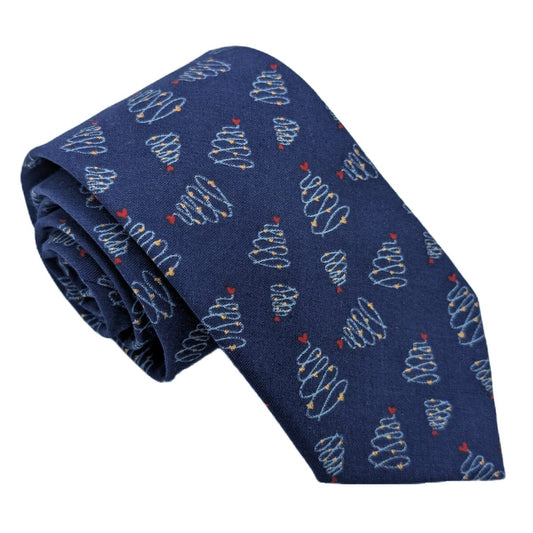 Christmas Tree Swirls Tie - Ties - 