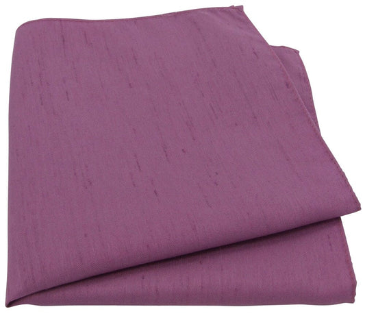 Clearance - Amethyst Shantung Pocket Square - Pocket Square - 