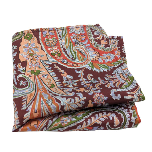 Clearance - Felix & Florence Burgundy Liberty Silk Handkerchief - Handkerchiefs - 