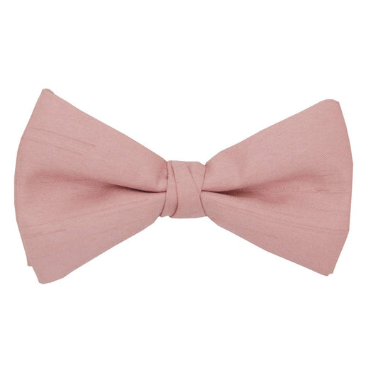 Clearance - Light Rose Shantung Pre-Tied Bow Tie - Bow Ties - 