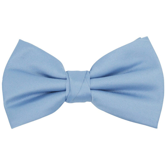 Clearance - Mid Blue Pre-Tied Bow Tie - Bow Ties - 