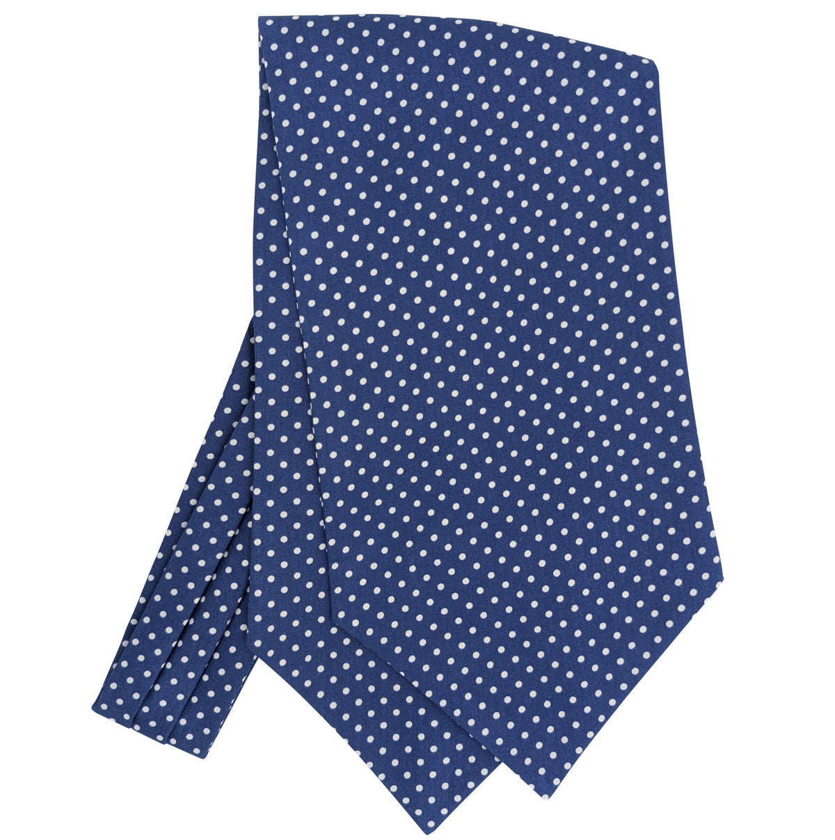 Blue Spot Cotton Cravat