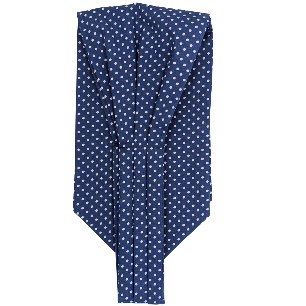 Blue Spot Cotton Cravat