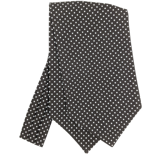 Brown Spot Cotton Cravat