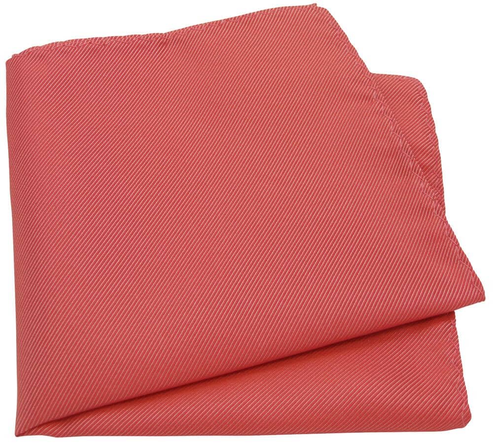Dark Coral Twill Wedding Tie Set - Ties - 