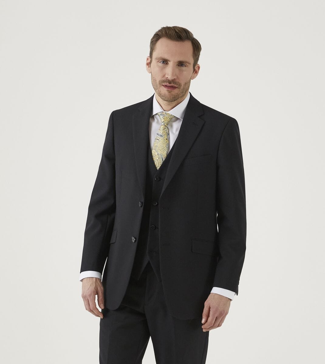 Darwin Black 3 Piece Suit - Suits - 