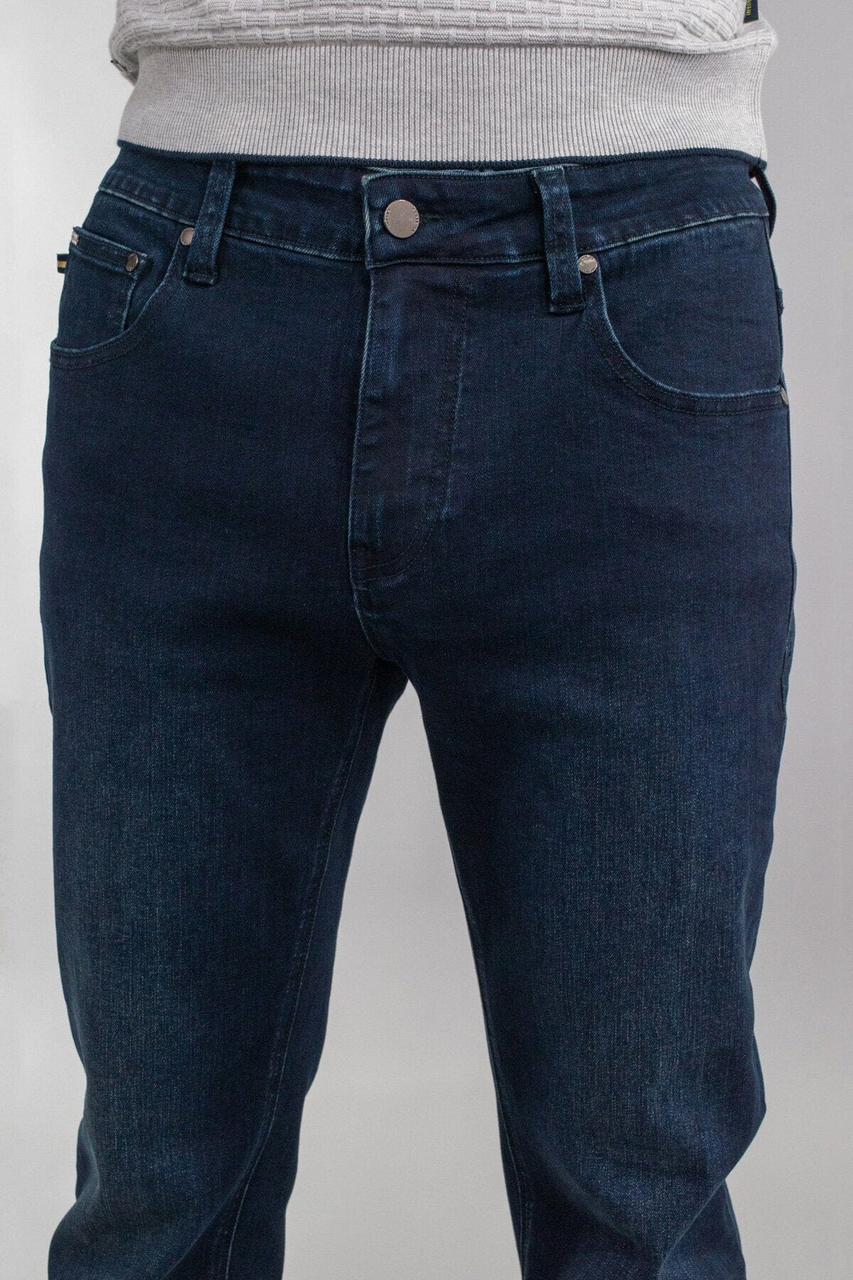 Dempsey Navy Denim Jeans - Jeans - - THREADPEPPER
