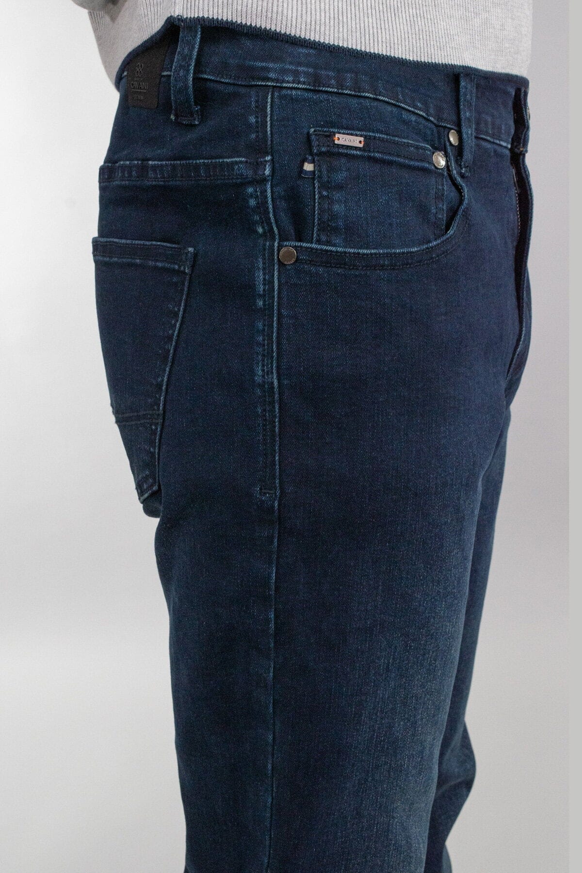 Dempsey Navy Denim Jeans - Jeans - - THREADPEPPER