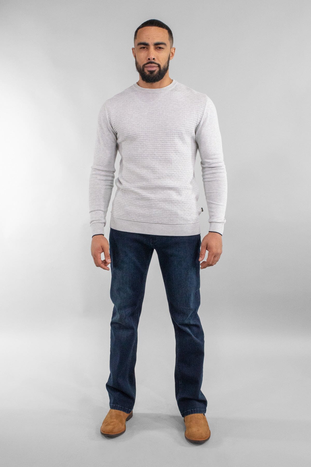 Dempsey Navy Denim Jeans - Jeans - - THREADPEPPER