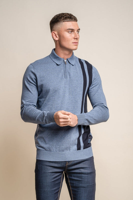 Diablo Airforce Quarter Zip Jumper - Jumpers - S - THREADPEPPER