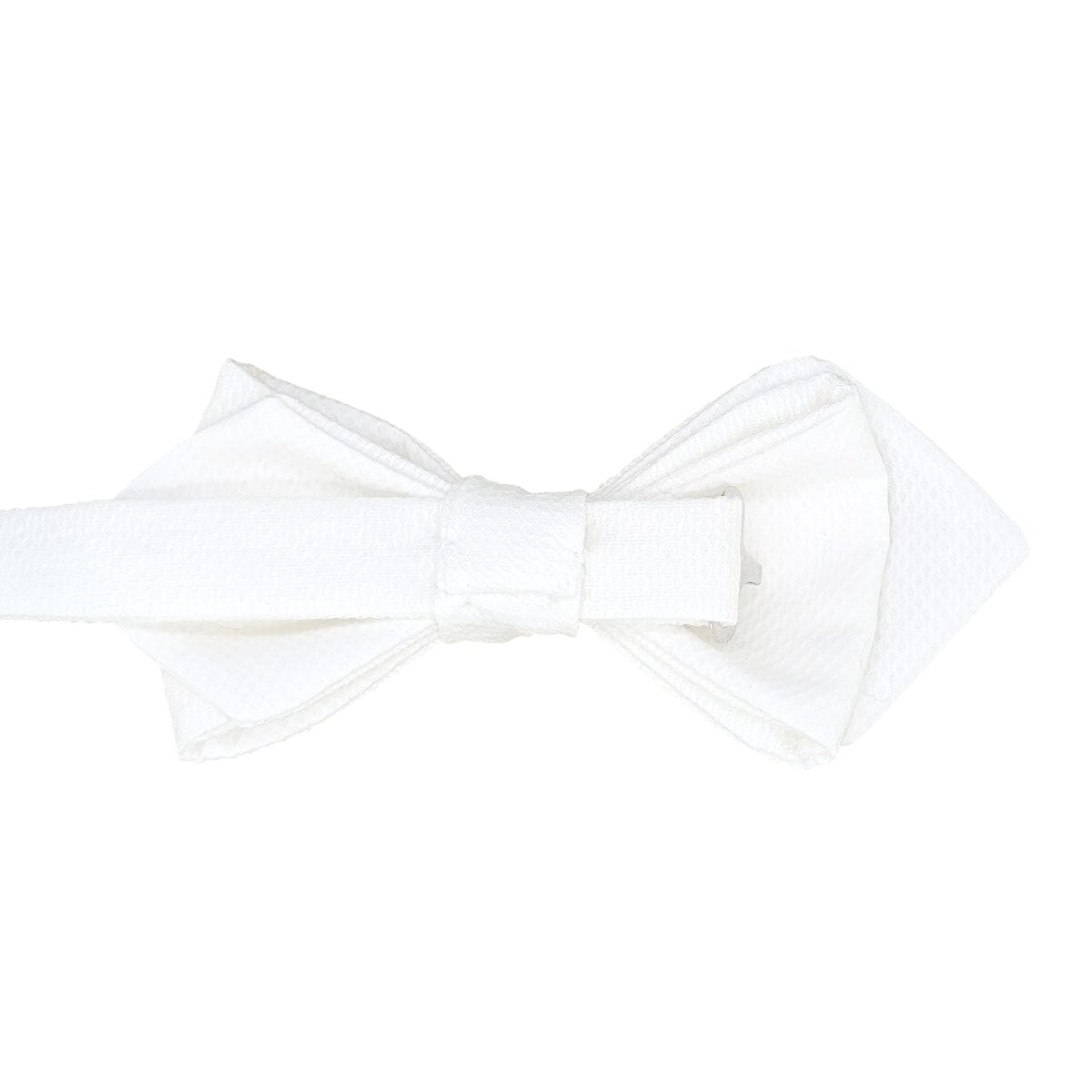 Diamond Point White Marcella Bow Tie - Formalwear - 