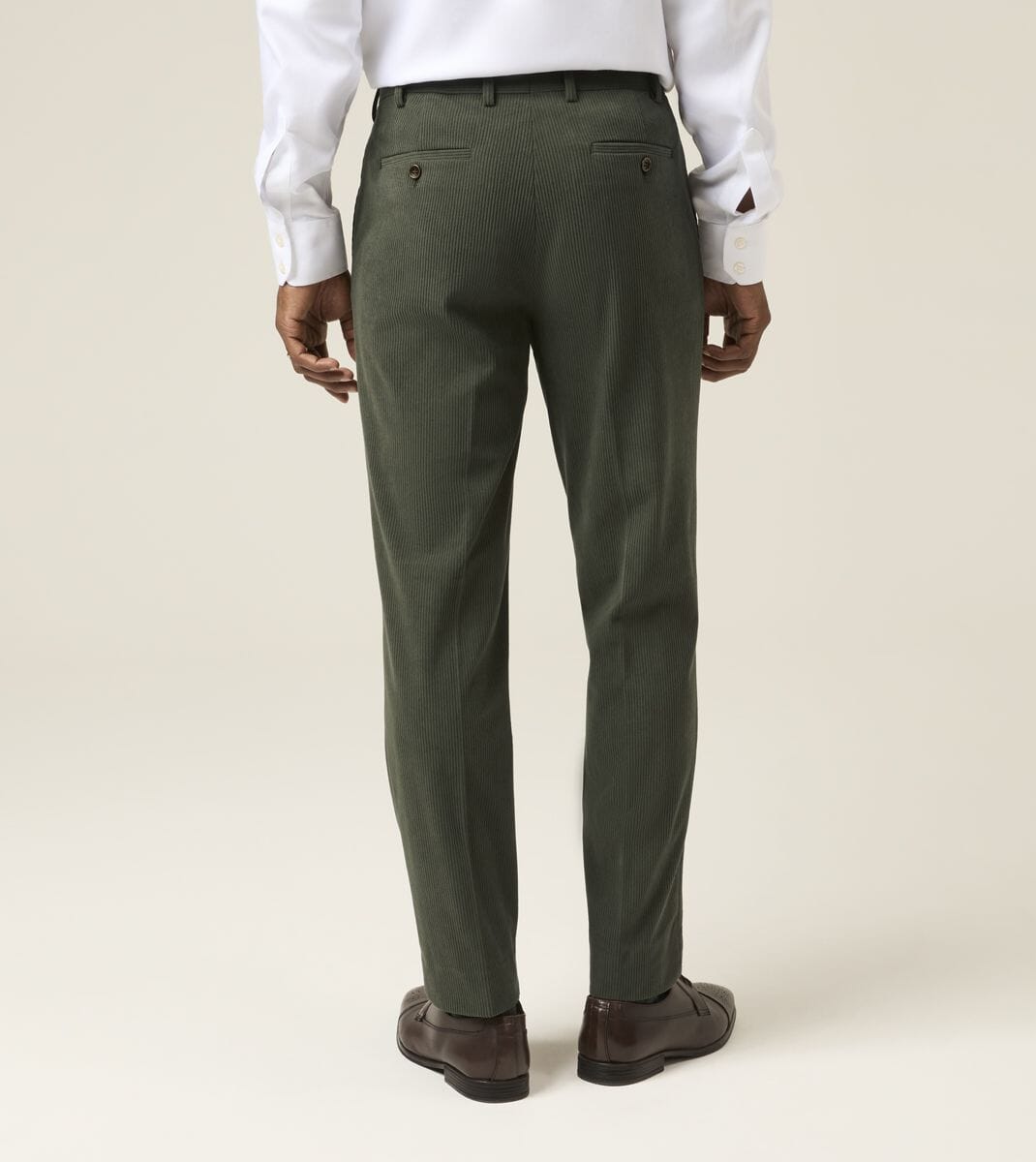 Dorsey Moss Green Corduroy Trousers - Trousers - 