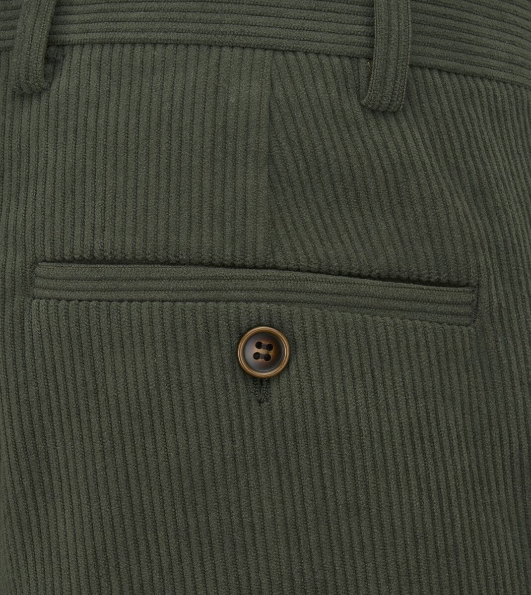 Dorsey Moss Green Corduroy Trousers - Trousers - 