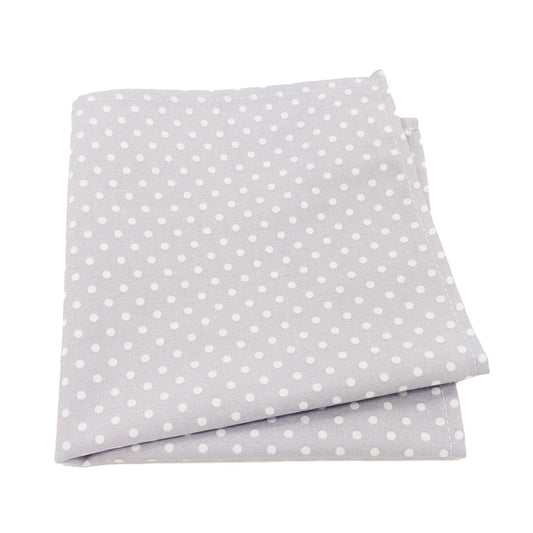 Dove Spot Cotton Pocket Square - Handkerchiefs - 