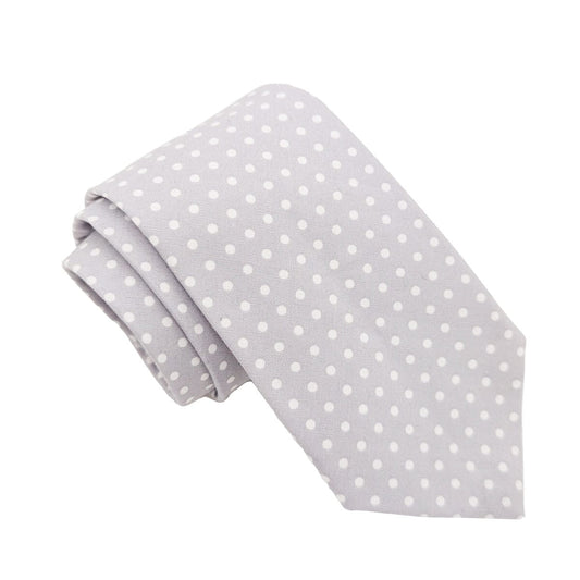 Dove Spot Cotton Tie - Ties - Tie Only 