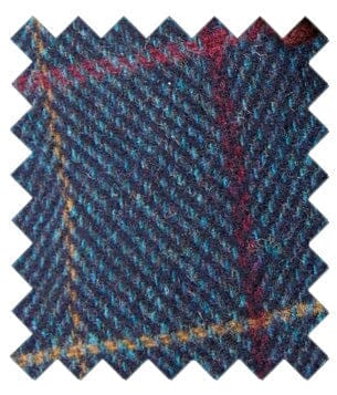 Doyle Navy Check Suit Swatch - Swatch - 