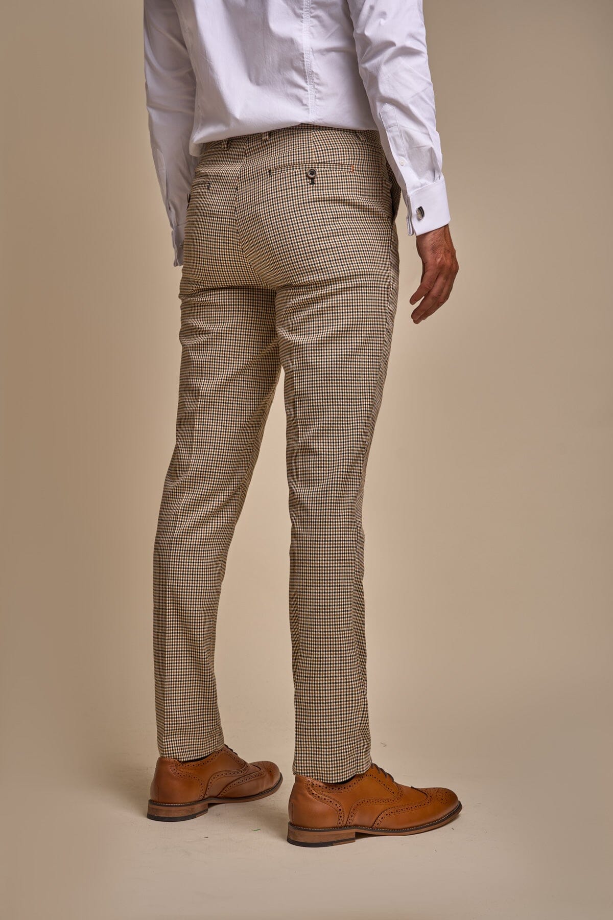 Elwood Houndstooth Check Trousers - Trousers - 